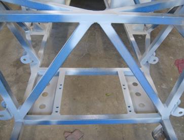 1mm mild steel reinforcing panels were installed at the front of the chassis under the steering rack and improved chassis strength.