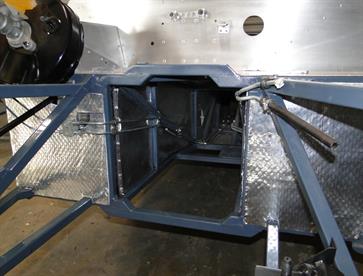 Thermal heat insulation installed on the firewall to minimise heat radiation into the cabin area.  Radiated heat from the engine and transmission can cause uncomfortably high temperatures for the driver and passenger on a long trip, especially during summer.