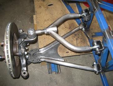 Right hand front suspension mounted and ready for the next step.