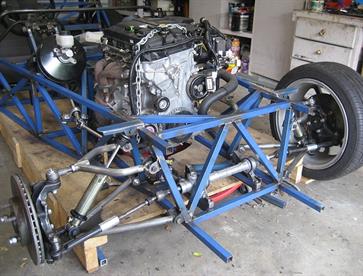 Front steering and suspension nearing completion.